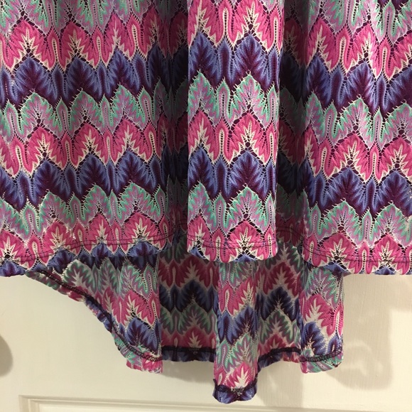 Colourful hi-low dress - Picture 4 of 4